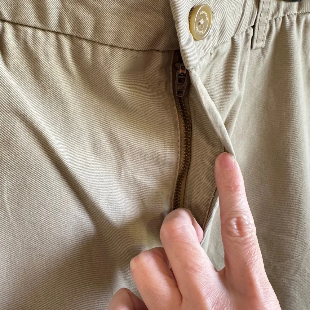 Banana Republic‎ Dawson Chino Pants Mens 36x29 British Khaki Cotton Casual